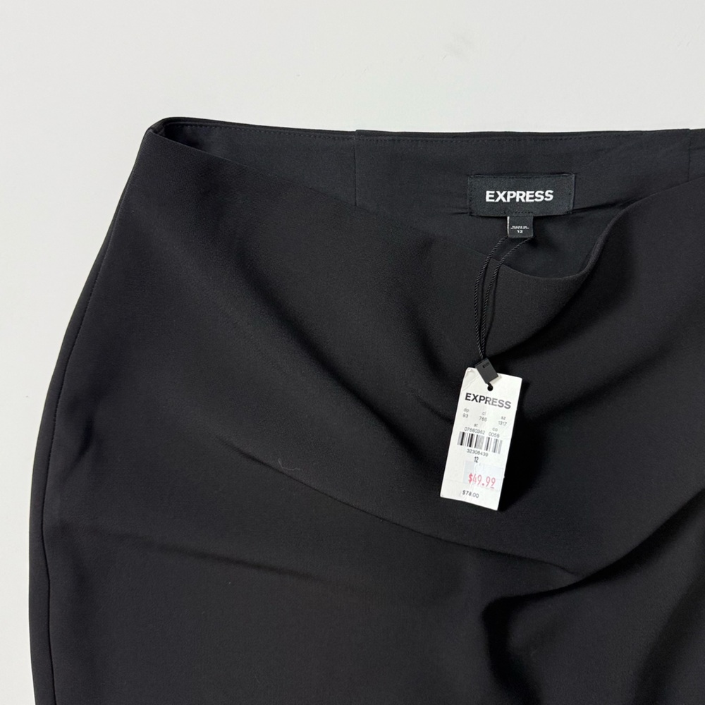 Express Women's Black Side Slit Pencil Skirt Size 12